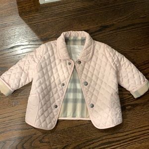 Burberry children quilted fall jacket